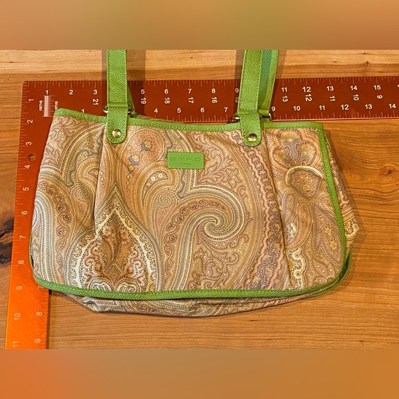 Etro Paisley Canvas and Leather Bag - Picture 11 of 12